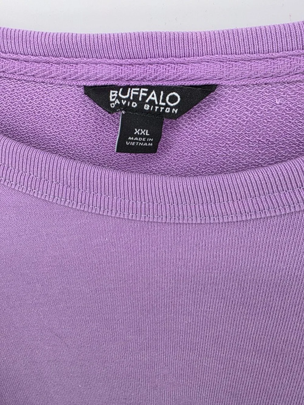 Buffalo David Bitton Lavender Crewneck Pullover Sweatshirt – Size XXL‎